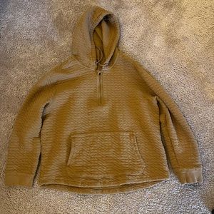 Brown Quarter Zip sz: L